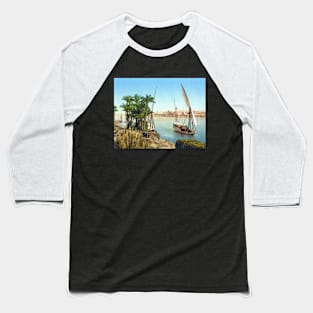 Sailing Boat Nile Cairo Egypt 1890s Baseball T-Shirt